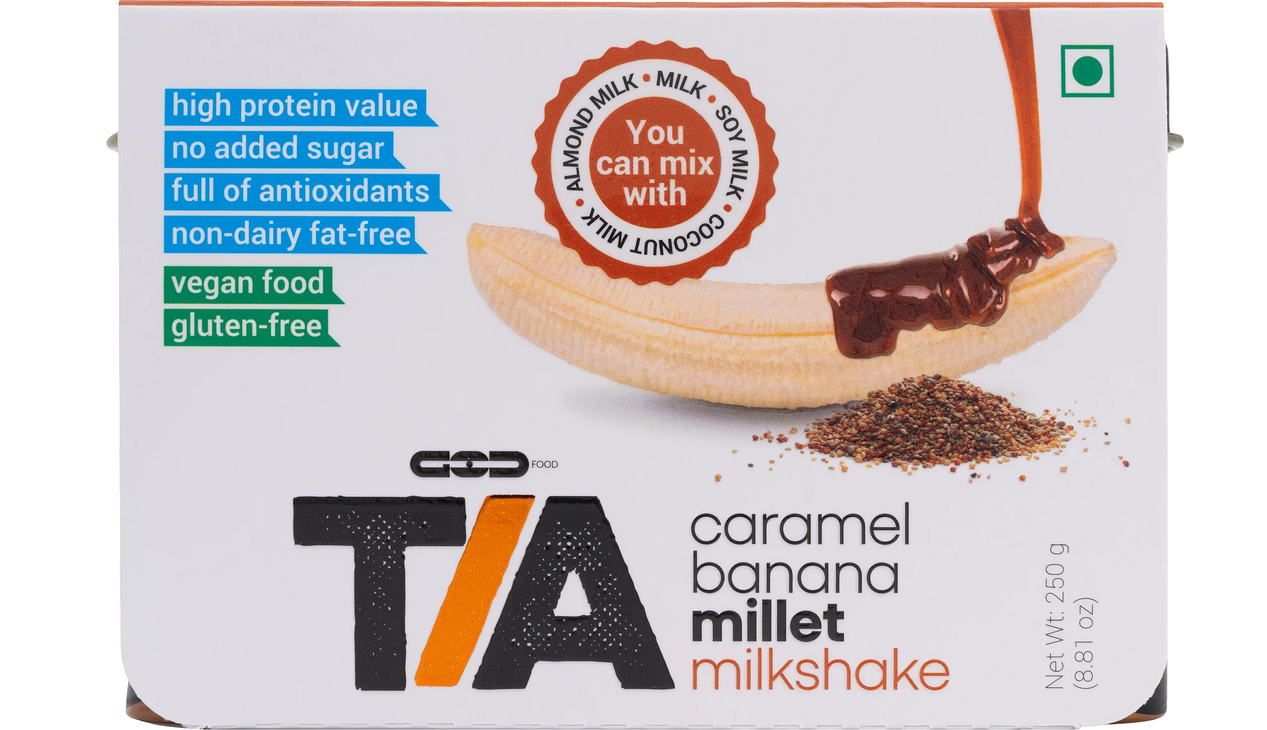 Caramel Banana Millet Milkshake